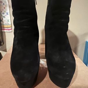 - Authentic Christian Louboutin suede ankle boots. Size 8